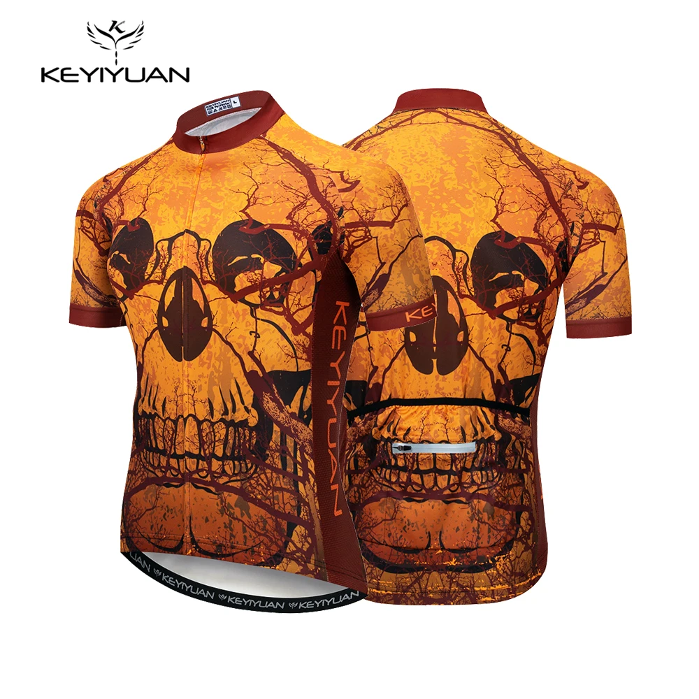 

KEYIYUAN Riding Bicycle Bicicleta Downhill Summer Triathlon Cycling Jersey Mountain Bike Road Sportswear Maillot Ropa Ciclismo