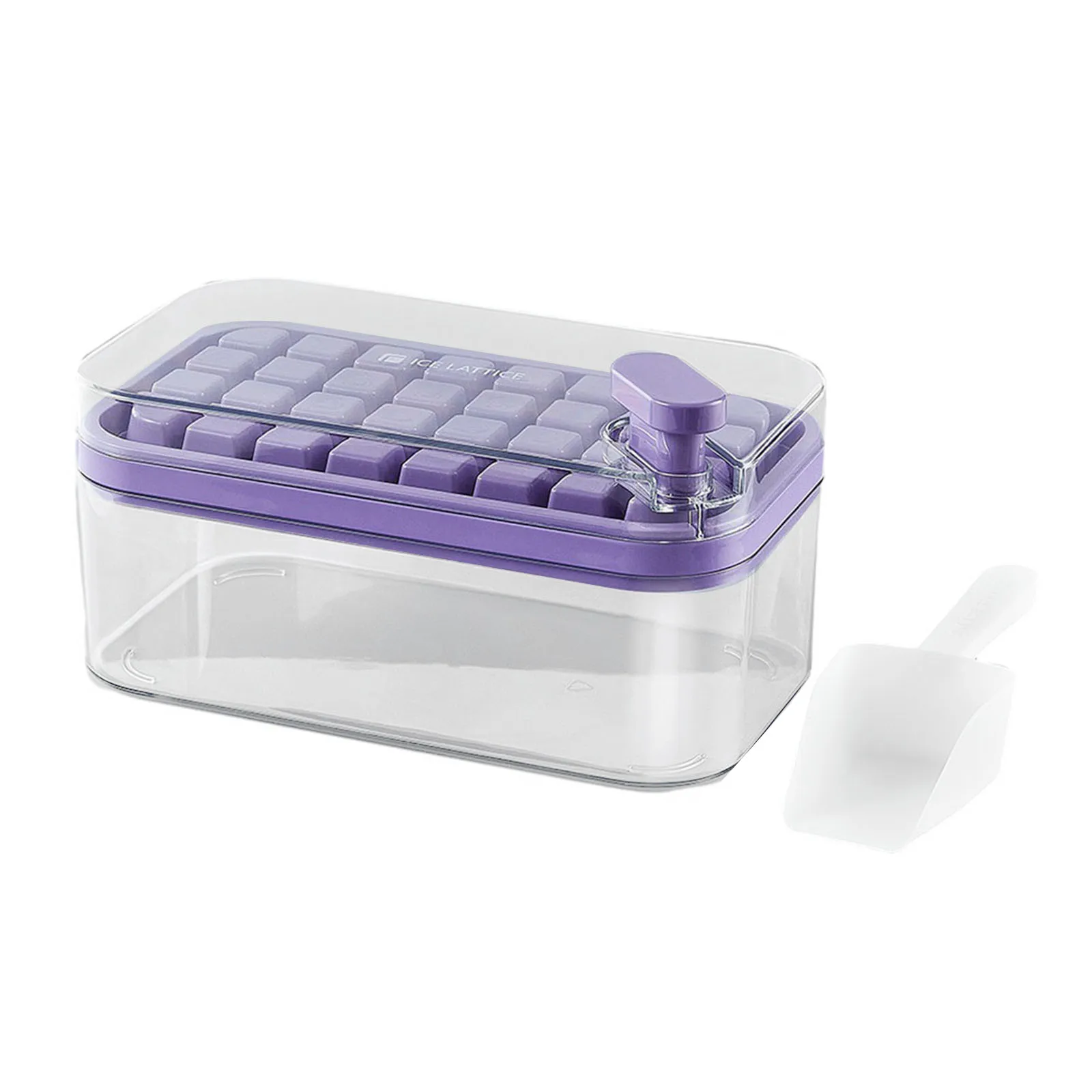

Quick Demould Ice Cube Moulds 1 Button Press Gather Ice Maker Creative Party Bar Square Container Cold Beer Quick-freeze