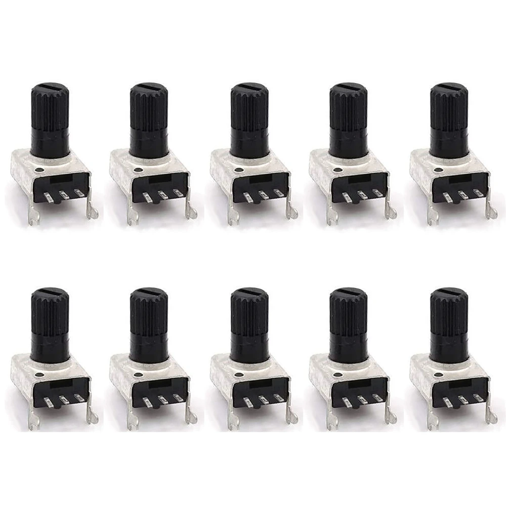 

10PCS Rv09 Horizontal Potentiometer 0932 1k 2k 5k 10k 20k 50k 100k 200K 500K Adjustable Resistor Seal Potentiometers 12.5mm