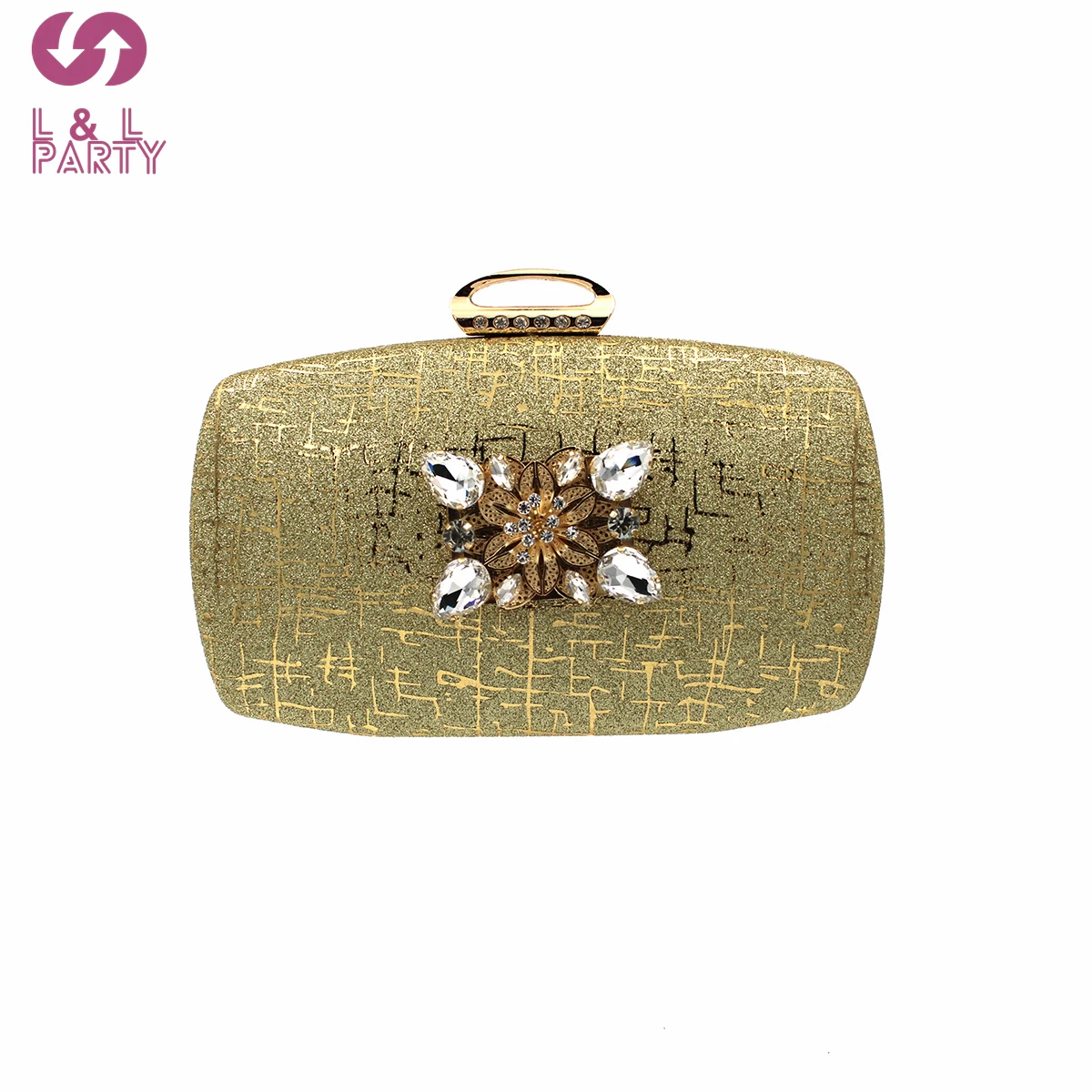 

Gold Color Mature Women Bag Italian Design New Coming Hot Sale Small Hand Bag can Matching Shoes for Wedding