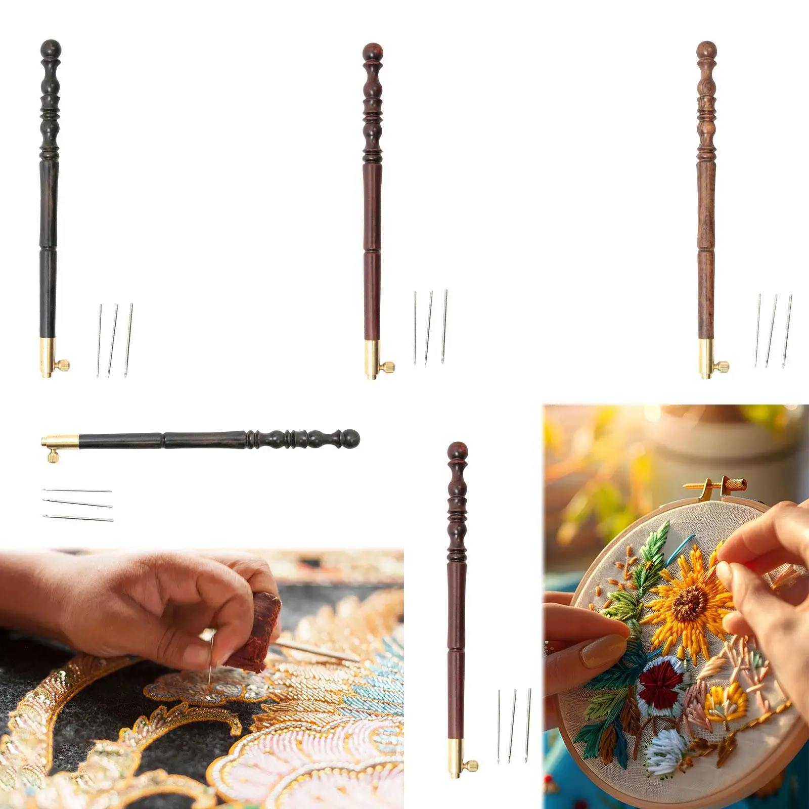 Крючок для вышивания Практичная портативная вышивка из бисера крючком
