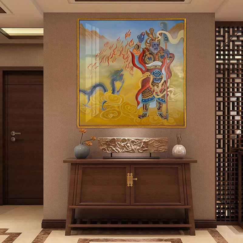 Poster Thangka Five Manjushri Painting Tibet India Chinese Religious Canvas Printmaking Art Wall Picture Home Decoration