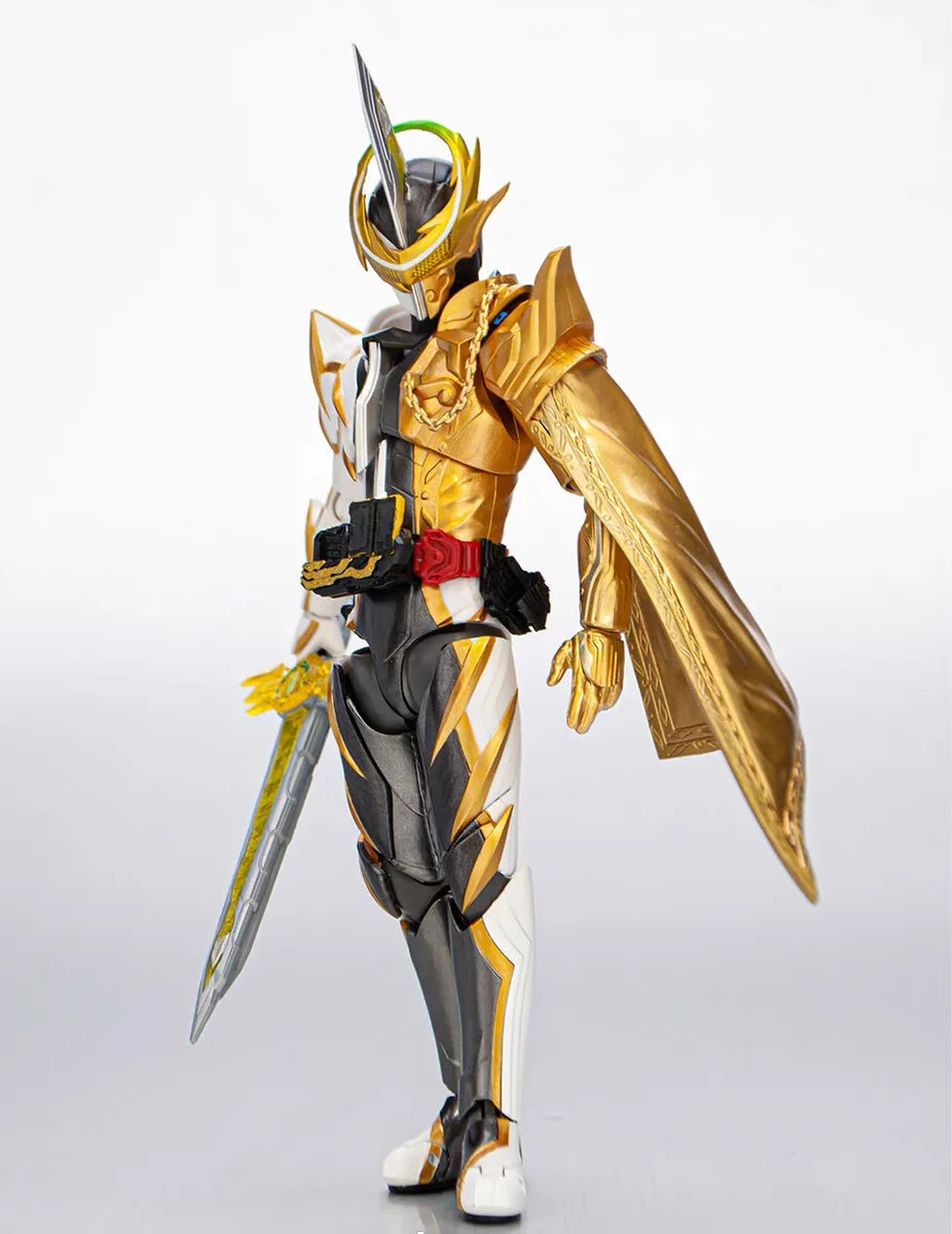 Фото Kamen Rider SABER, Holy Blade, SHF, Espada, Aladdin, Thunder Sword Yellow Thunder Фигурка Коллекция моделей Игрушка Gif Bandai Instock №1