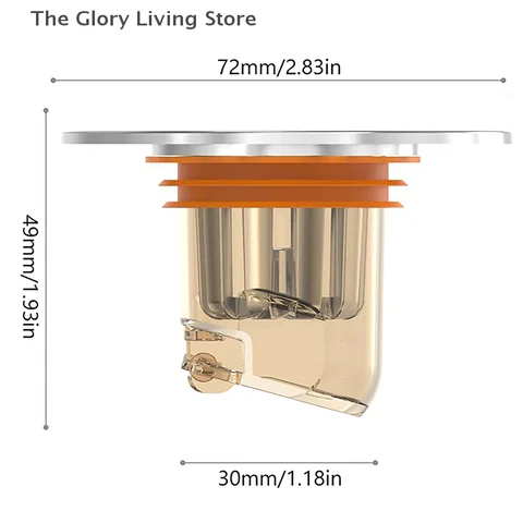 Магнитный самозакрывающийся сливной сердечник для пола с защитой от запаха и насекомых, дезодорант, защита от запаха, без запаха, ванная комната, туалет, канализационный слив для душа