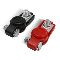 1 pair car battery terminal clamps vehicle boat battery post bolt connectors automotive accessory