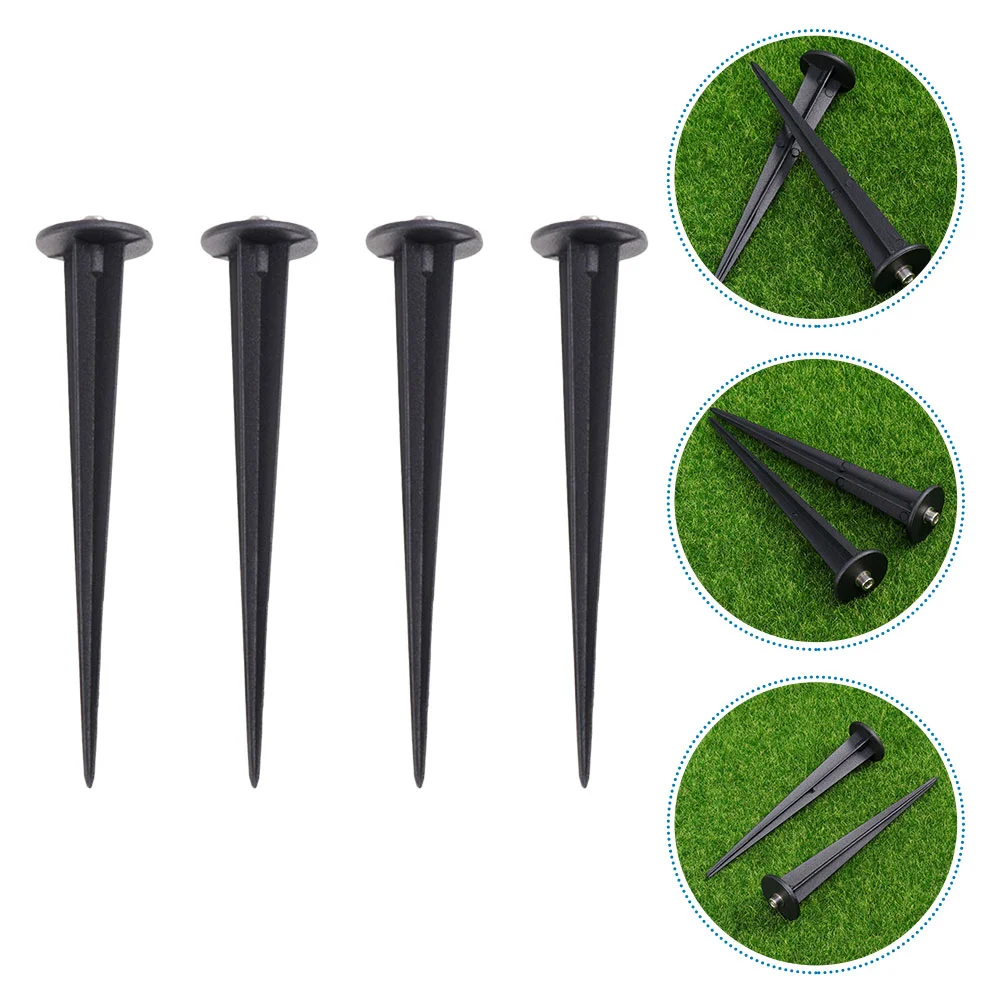 

Spikes Ground Spike Outdoor Light Garden Stakes Lamp Replacement Solar Lights Lawn Stake Aluminum Metal Plastic