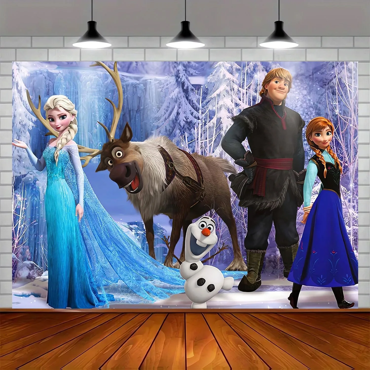 

Фон для дня рождения "Холодное сердце" MINISO