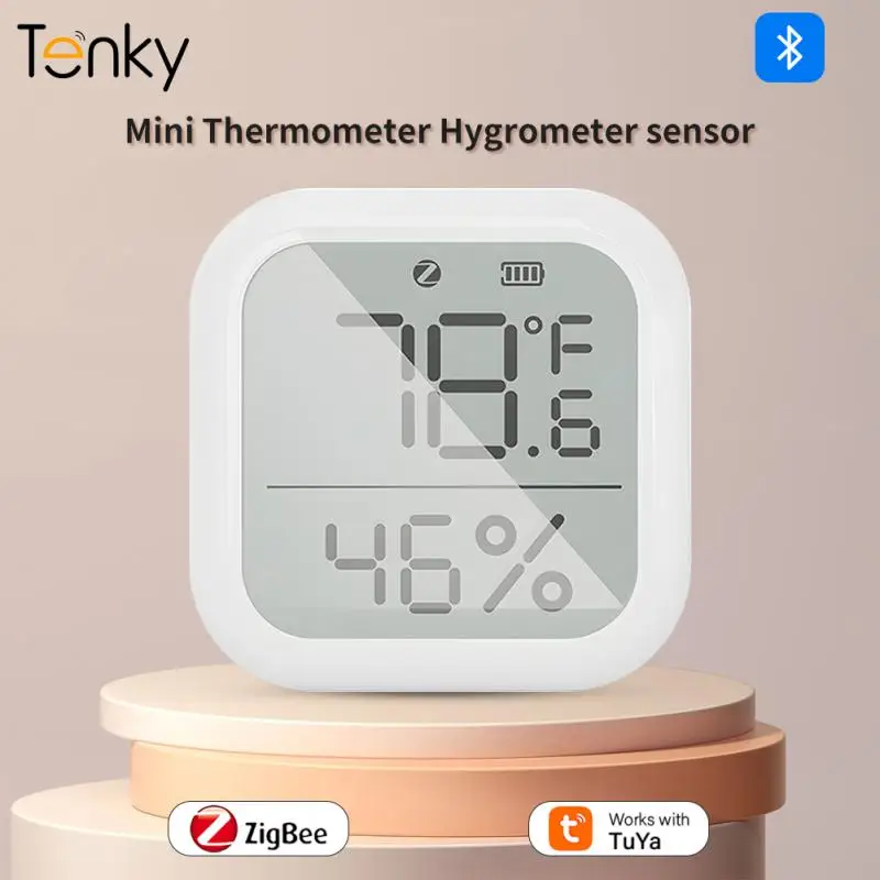 

Smart Life App Remote Control Hygrometer Thermometer Detector Smart Life App Control Smart Home Sensor Gauge Indoor Smart Zigbee