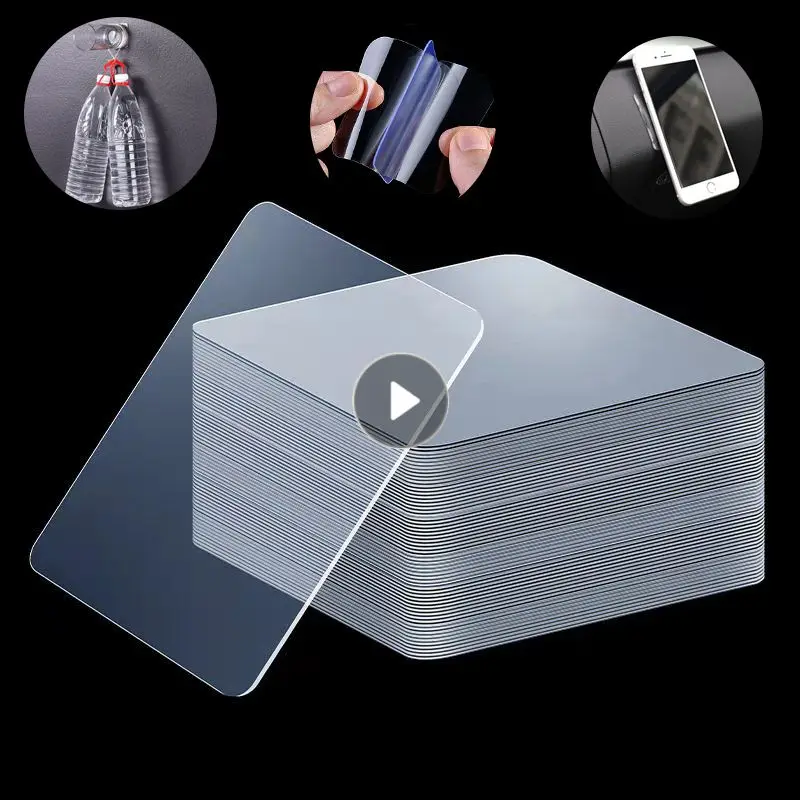 

5/10/20 шт., прозрачная двусторонняя клейкая лента, 6 х6 см