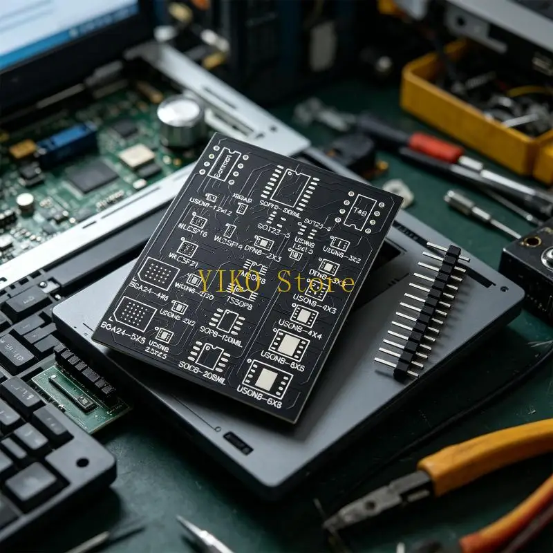 Фото K32C Многофункциональный 25 в 1 для преобразователя DIP8 WLCSP2X2 Тестовый держатель 4X5WSON для чтения и записи чипов BIOS №4