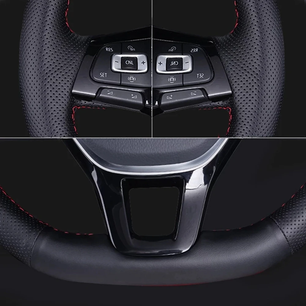 Фото Чехол на руль автомобиля из натуральной кожи, для Toyota Camry 2012 2013 2014 2015 №4