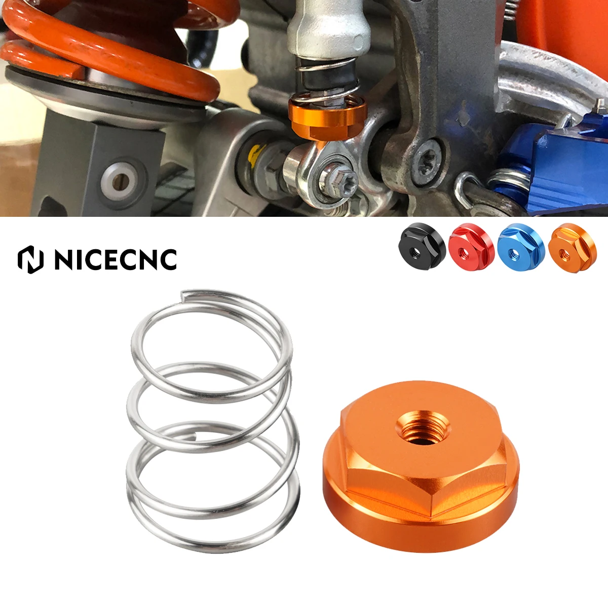

NiceCNC Rear Brake Pedal Return Spring Kit For KTM EXC EXCF XC XCF XCW SX SXF TPI Six Days 125 250 300 350 400 450 500 525 530