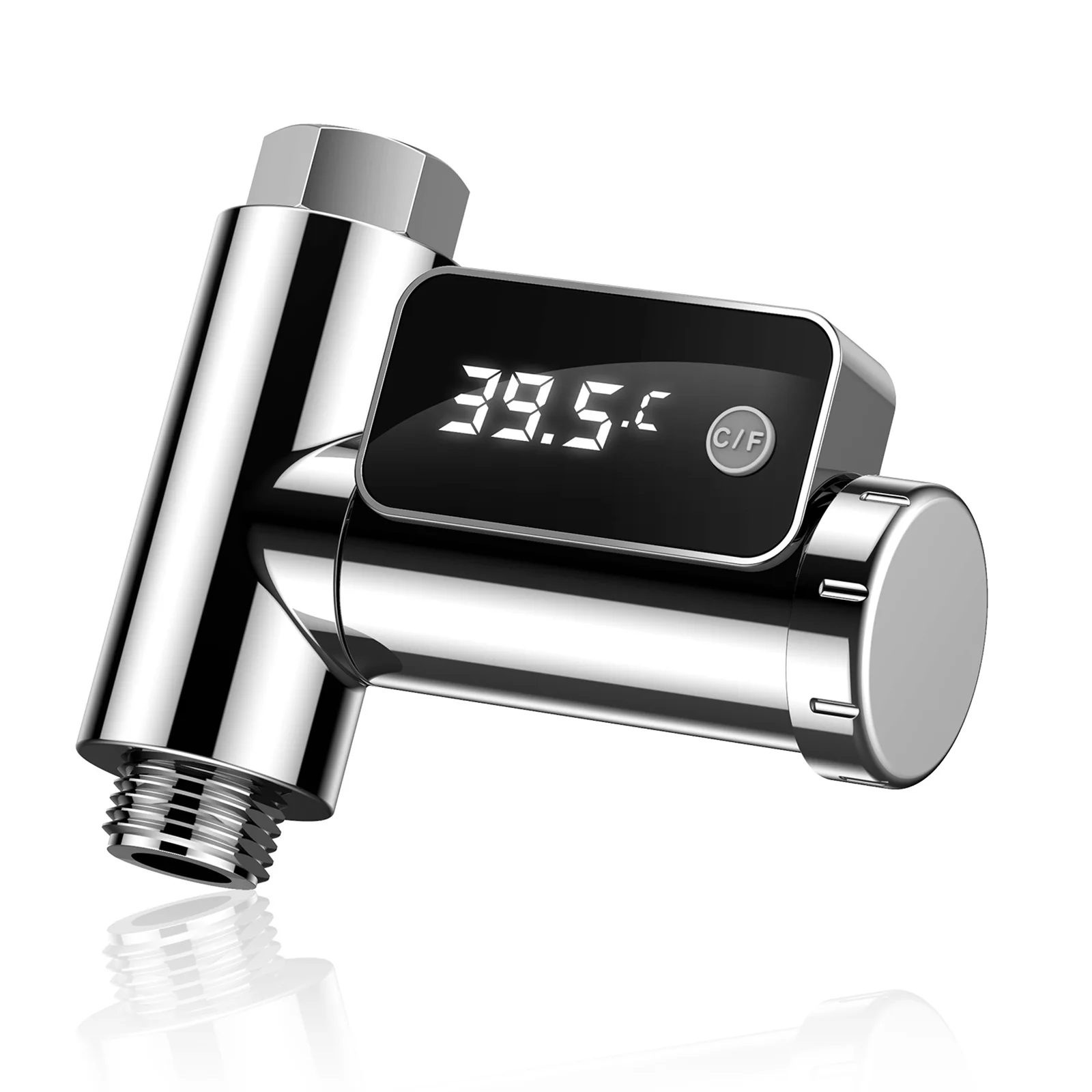 

Пластиковый термометр для душа со светодиодным дисплеем по Цельсию, вращение на 360 градусов