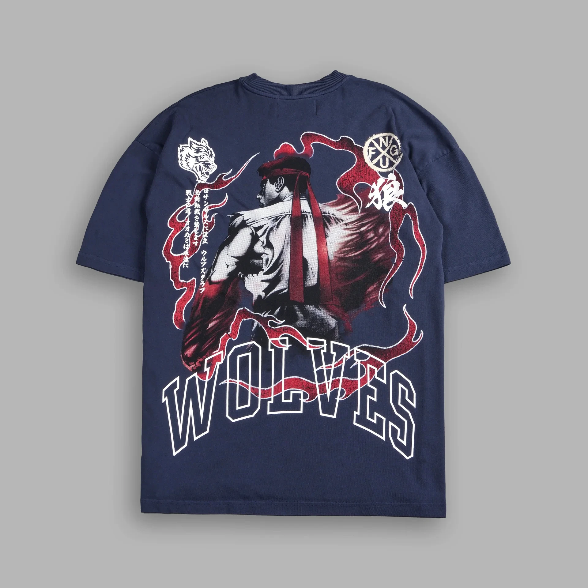 Футболки для пар DARC WOLVES Y2K мужские уличные футболки с принтом аниме модная