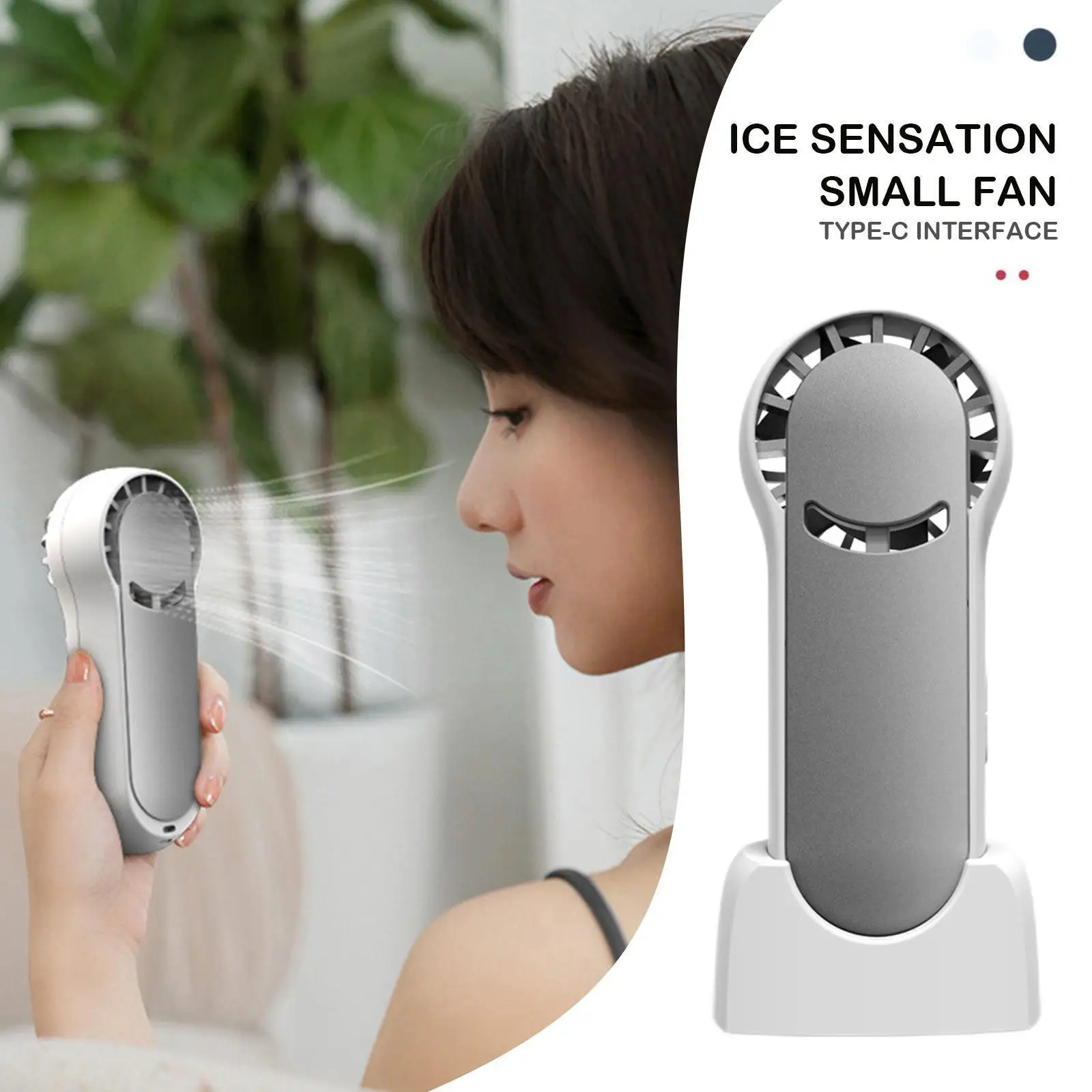 

Desktop Mini Fan Portable Air Conditioner Cooler Handheld Fans Usb Rechargeable Electric Fan Outside Travel Artifact For Su B7f8