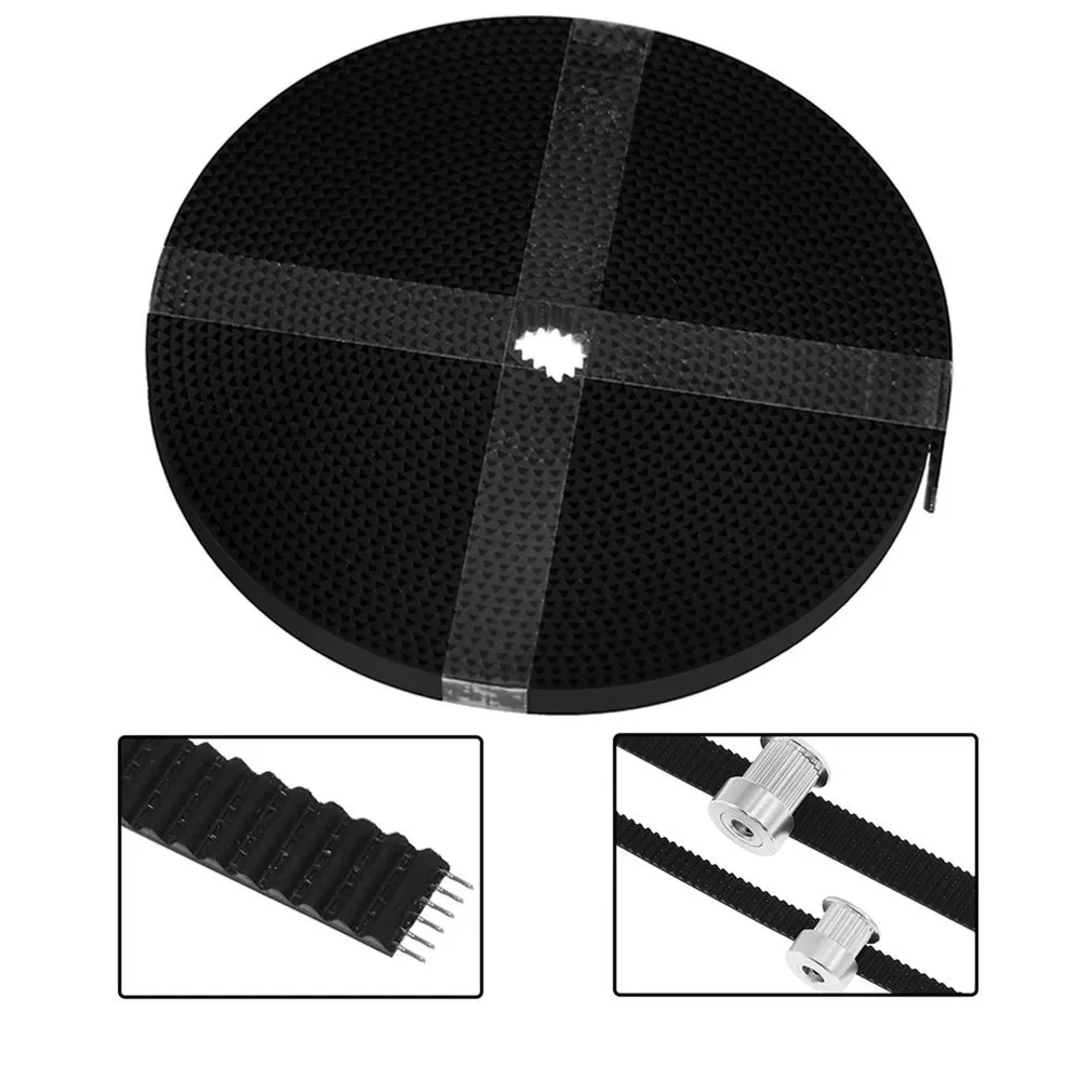 

GT2 Belt PU with Steel Core GT2 Belt 2GT Timing Belt Width 6mm for 3D printer parts Anti-wear Reinforce Open Belt 5M 10M