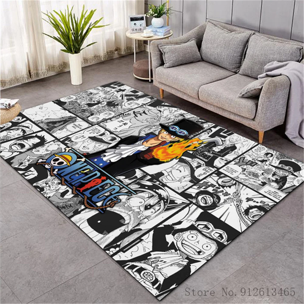

3D Anime Carpet Christmas Gift One Piece Rug Home Bathroom Outdoor Camping Mat Boys Picnic Travel Drop Ship Tapis De Chambre Tap