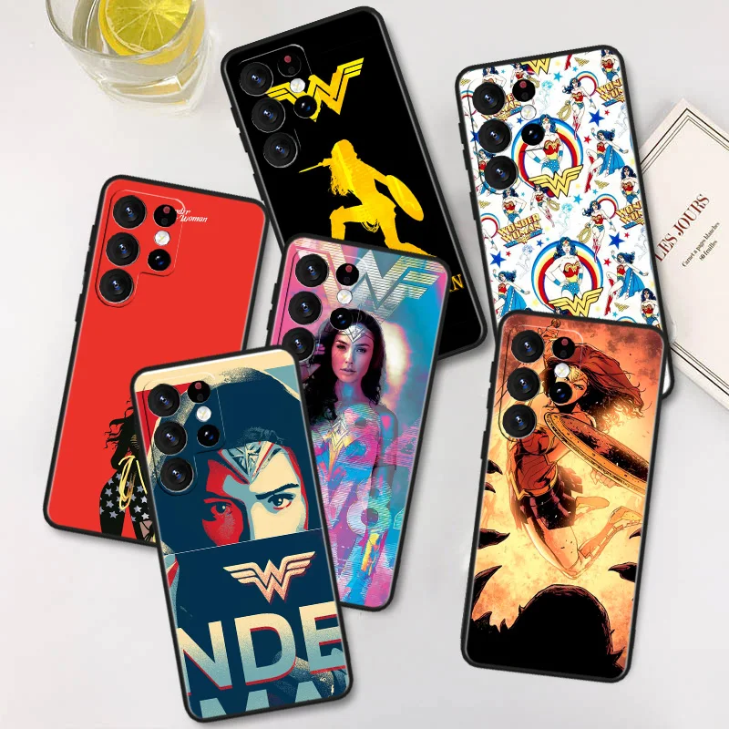 

Wonder Woman Cute Phone Case For Samsung A22S A22 A21S A14 A13 A12 A11 A04S E A03S A02S A01 Core Black Soft Cover