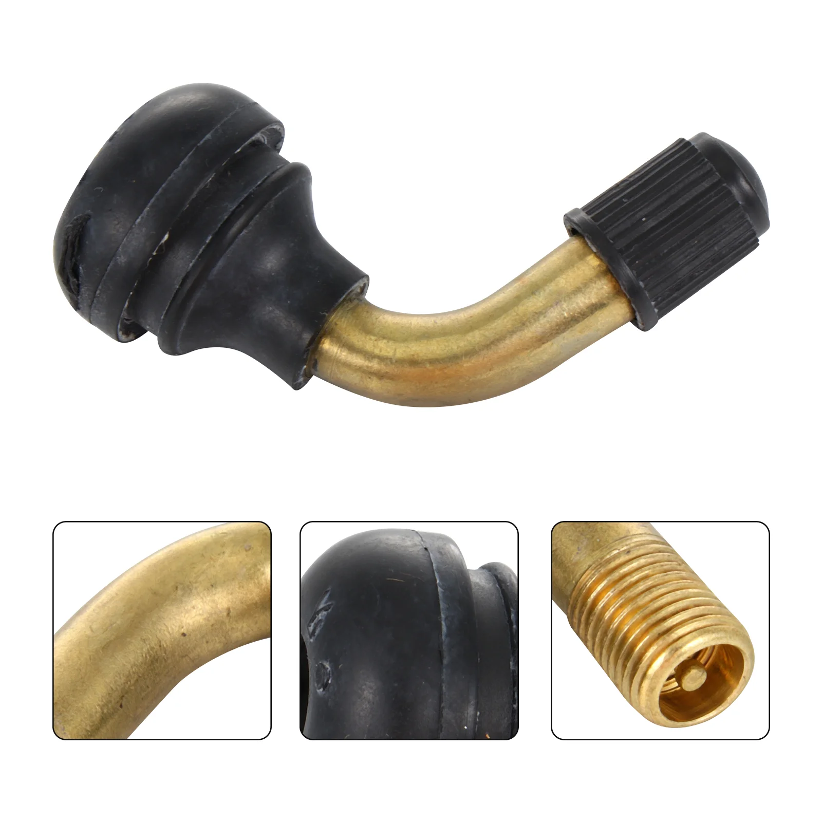 

5 Pcs Vacuum Tire Valve Universal Tools Tire Valve Extension Adapter Brass Valve Stem Extensions Abs 45 Degree Curved Valve Stem
