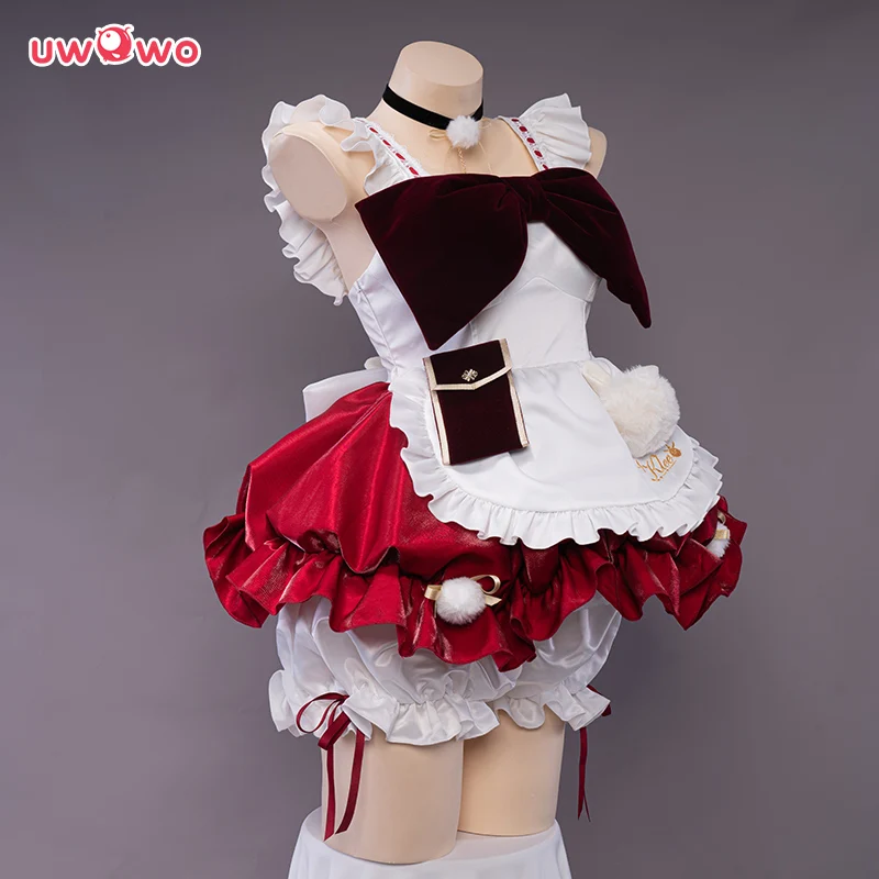 In Stock UWOWO Klee Cosplay Maid Costume Maid Dress Game Genshin Impact Fanart Klee Costume Exclusive Cosplay Costume Klee