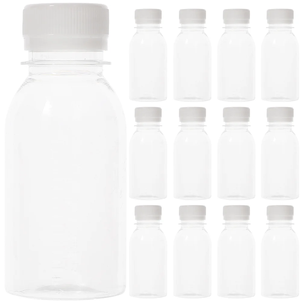 

Milk Bottle Empty Water Bottles Juice Containers Lids Fridge Bulk Reusable Drinking Clear Household Mini Outdoor