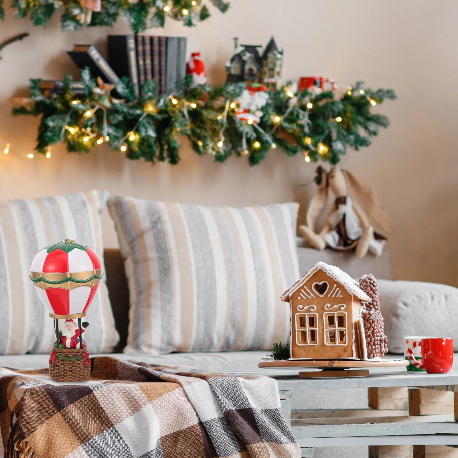 

Рождественская искусственная Ночная лампа Санта-Клаус, декоративное украшение для сцены, домашнее украшение, рождественские украшения