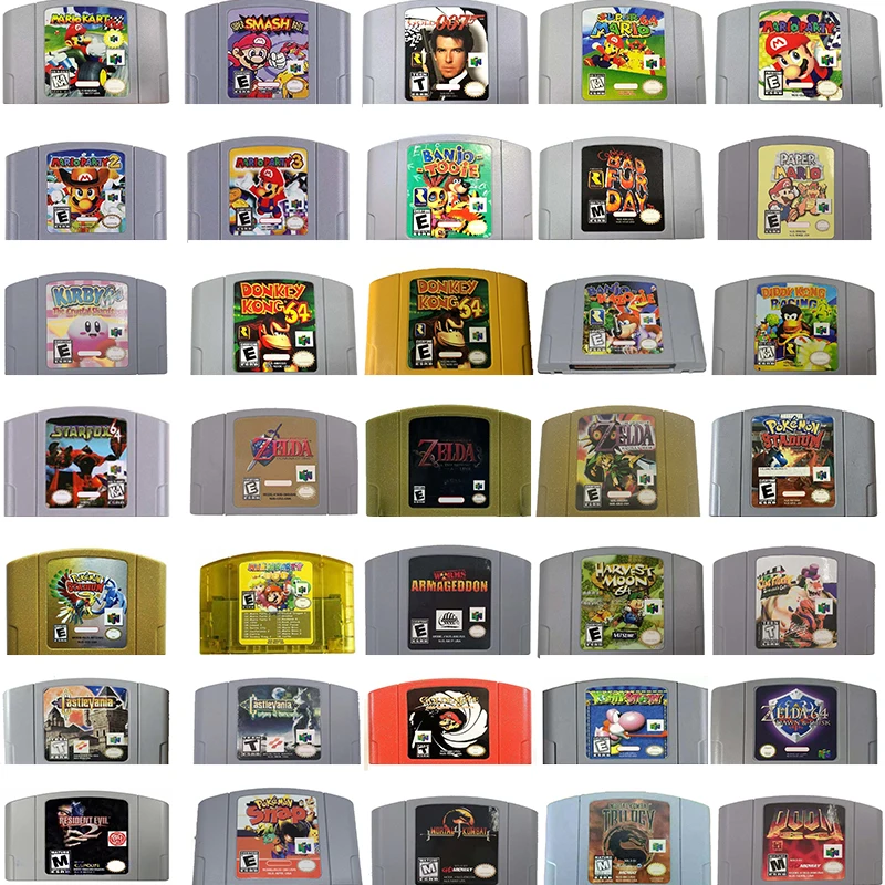 

N64 Series American Edition Fair Price Wholesale Hot New Style Nintendo Mario Pokemon The Legend of Zelda Game Card Collection