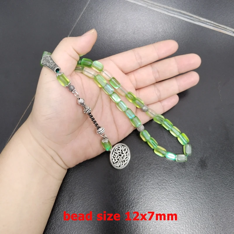 Tasbih женские зеленые кристаллы 33prayer бусины мусульманский Ид ADHA подарок браслет Мисбаха исламские аксессуары на руку (art.: 3920cee7c7cb2) - 3920cee7c7cb2