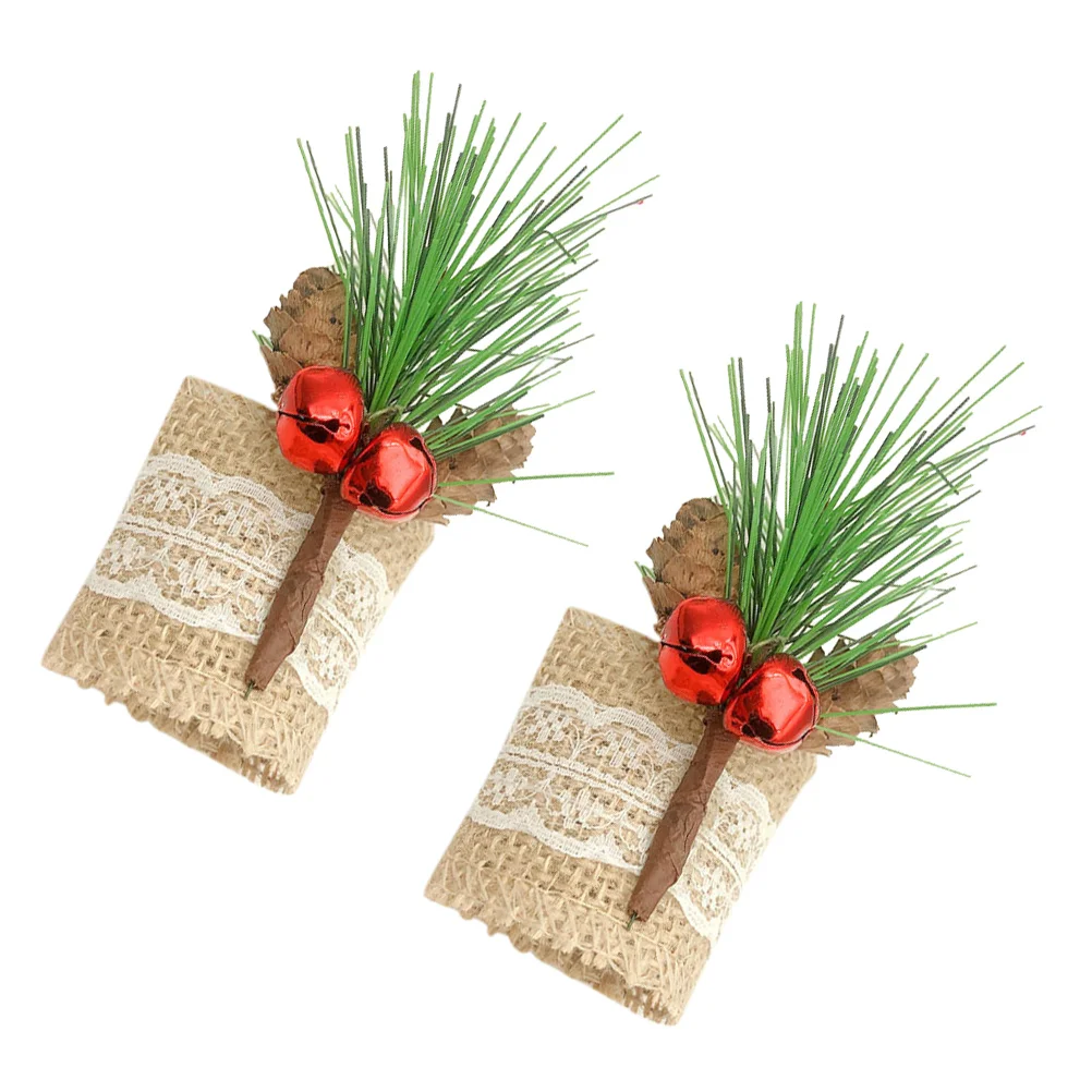 

2pcs Exquisite Napkin Holder Napkin Buckle Napkin Ring for Banquet Party Christmas