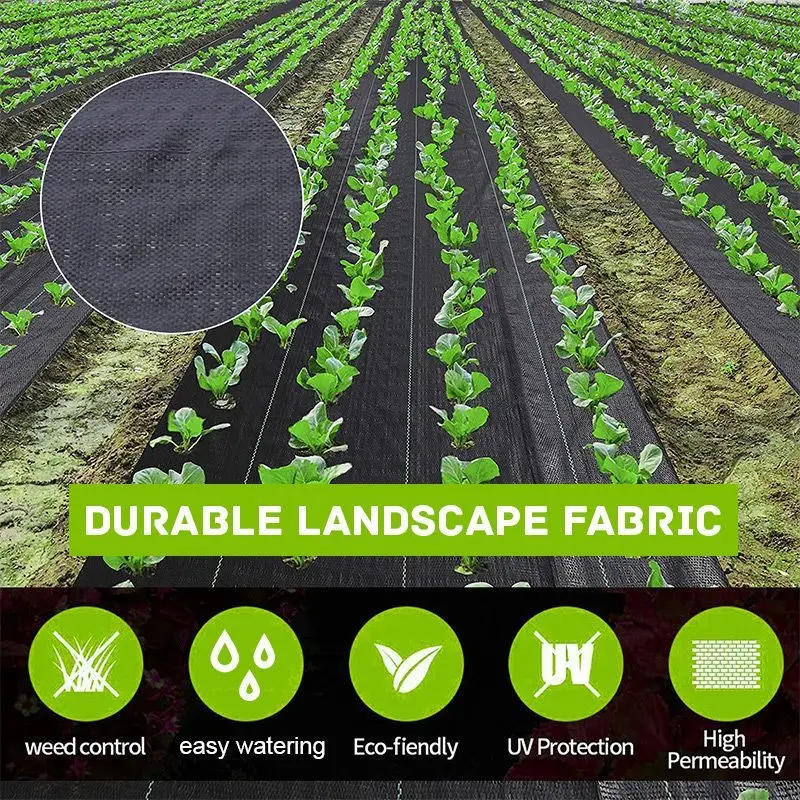 

Biodegradable Weed Barrier Fabric Weed Control Mat Anti Grass Cloth Gardening Landscaping Plastic Mulch Orchard Weed Barrier