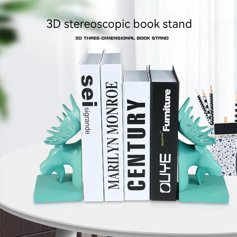 New Animal Books Stand Resin Bookshelf Students Desktop Books Organize And Place Bookshelves Mobile Three-dimensional Stretching