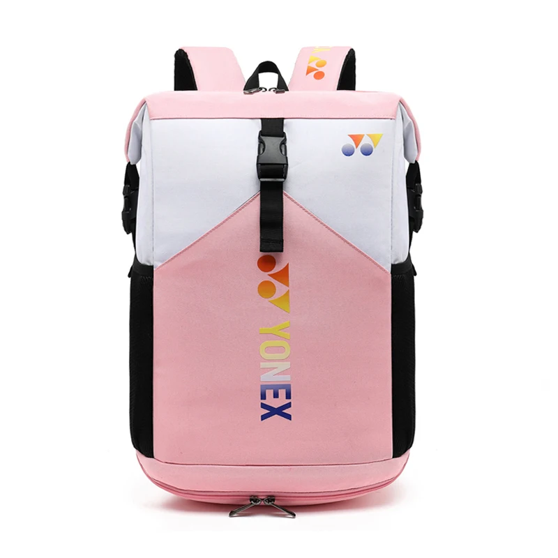 YONEX Badminton Backpack Sport Racquet Bag for 2pcs Racket Light Durable Tennis Shoulder Bag with Independent Shoes Compartment