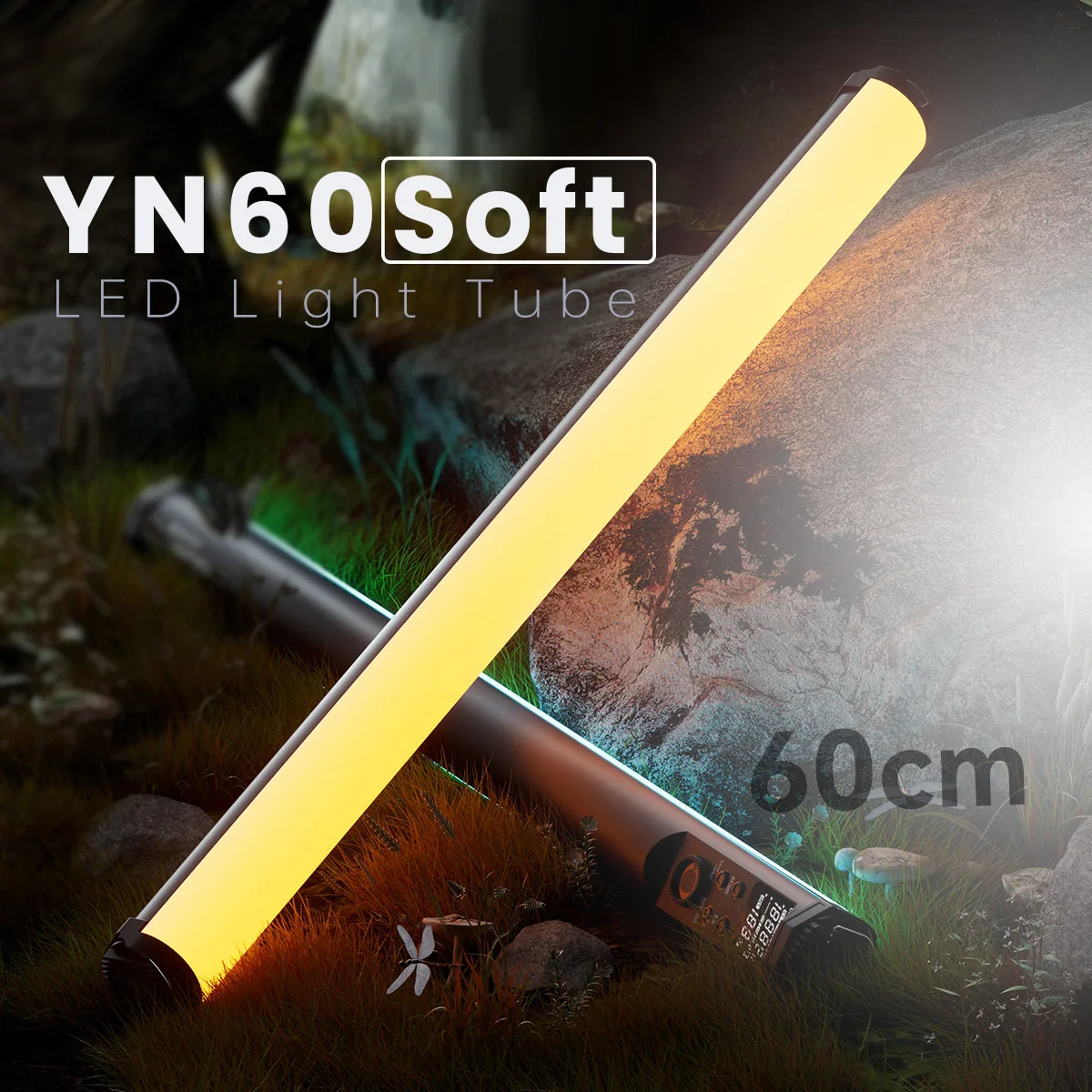 

Мягкая трубчатая лампа Yongnuo YN60SOFT 60 2000K-10000K RGB, цветная ледяная палочка, светильник лампа для видеосъемки и фотосъемки с дистанционным управле...