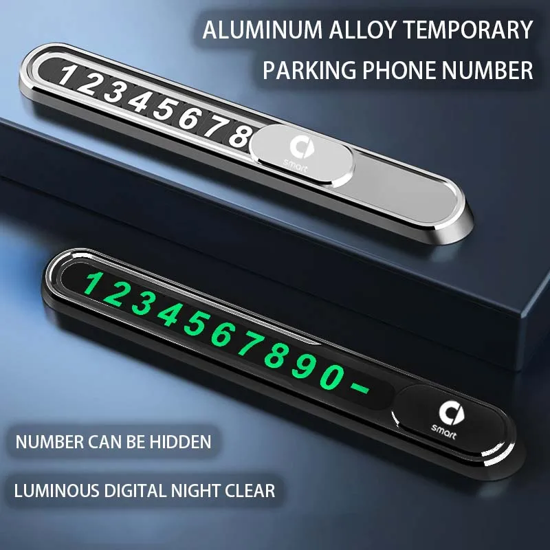 Автомобильная временная парковочная табличка с номером мобильного телефона