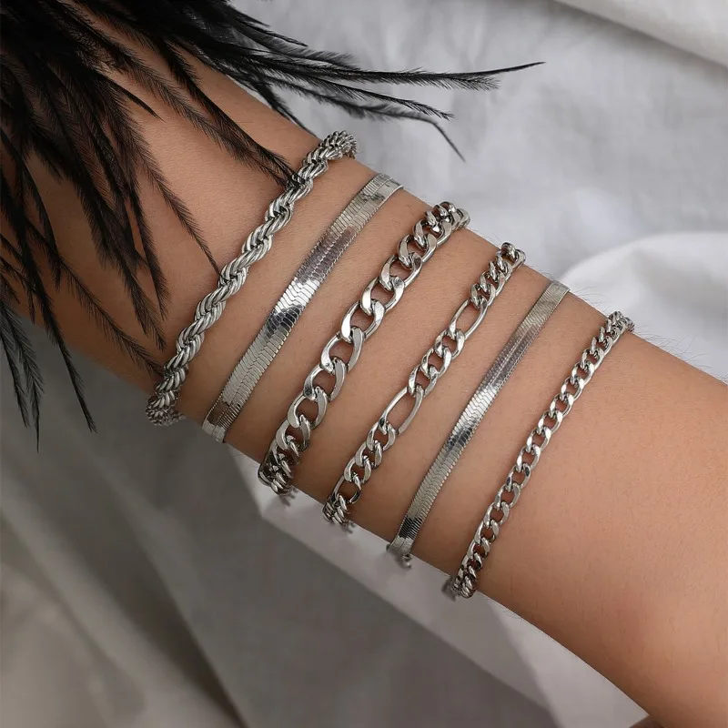 

6-Piece Fashion Creative Women's Bracelet Set Holiday Party Gift Bracelet Jewelry