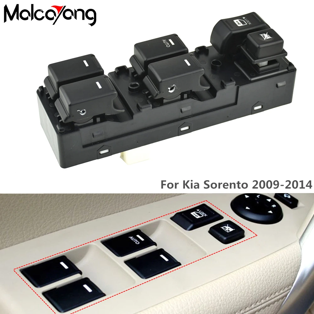 

New For KIA Sorento 2009 2010 2011 2012-2014 Electric Power Master Window Lifter Switch Control Button 93573-2P000 935732P000