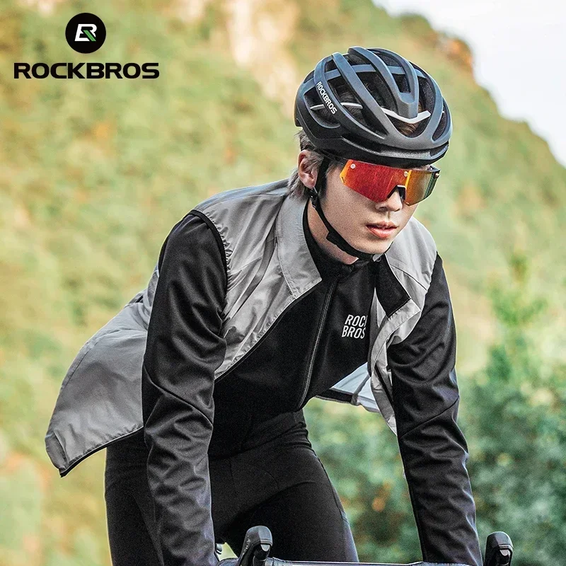 ROCKBROS велосипедный жилет MTB дышащая водонепроницаемая велосипедная куртка