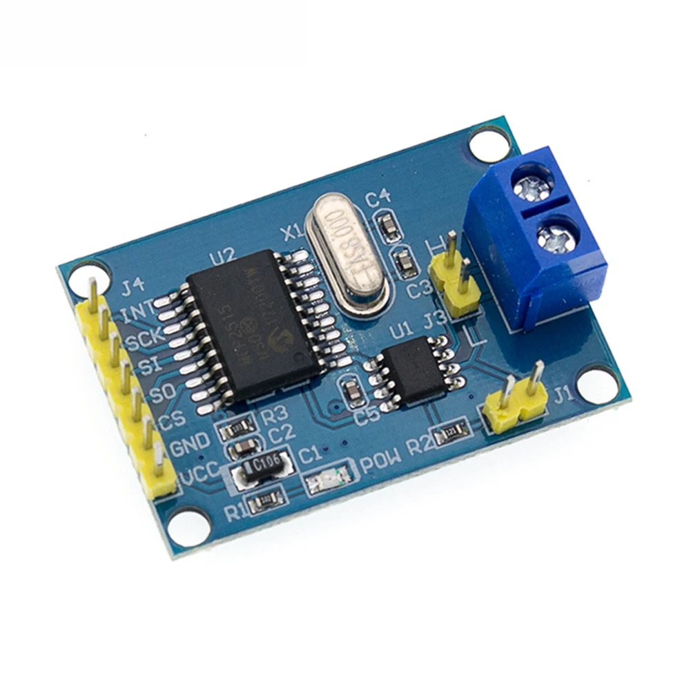 MCP2515 плата модуля CAN-шины SPI TJA1050 приемник драйвера для 51 MCU Φ Arduino DIY