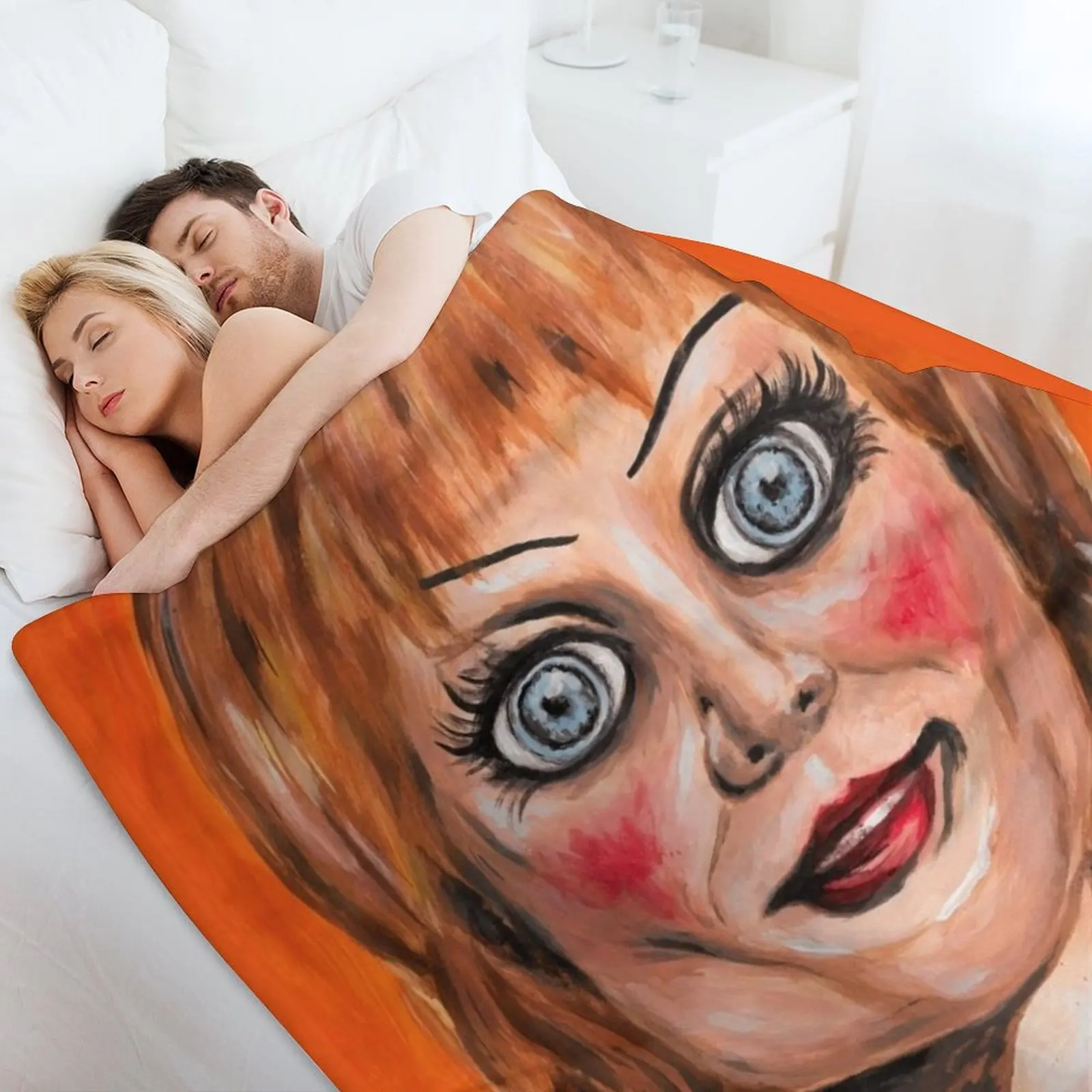 Кукла Аннабель одеяло с изображением ужасов декоративные кровати роскошное для