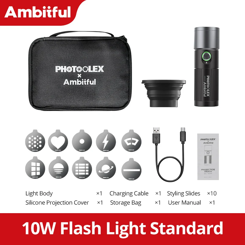 

Ambitful 10W четырехцветный проекционный фонарик