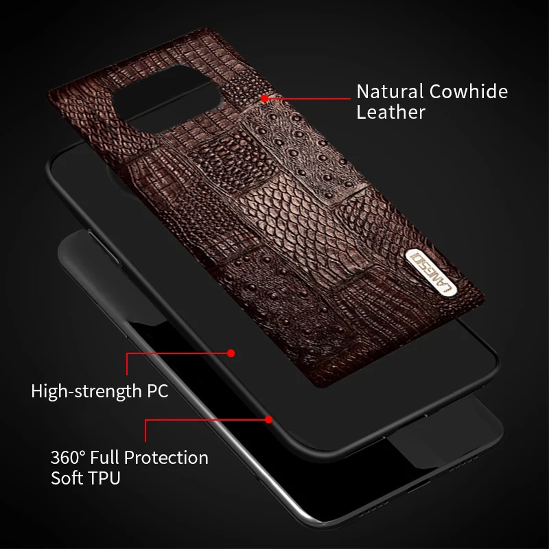 Genuine Retro Leather Case For Poco X3 Pro Nfc F3 M3 X2 Mi 11 10 9 9t 10t Lite Cover For Xiaomi Redmi Note 9 Pro Note 10 8 Pro 7