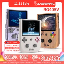 ANBERNIC RG405V Video Handheld Game Console 4" IPS HD Touch Screen Android 12 System T618 64-bit Wifi Portable Retro Game Player