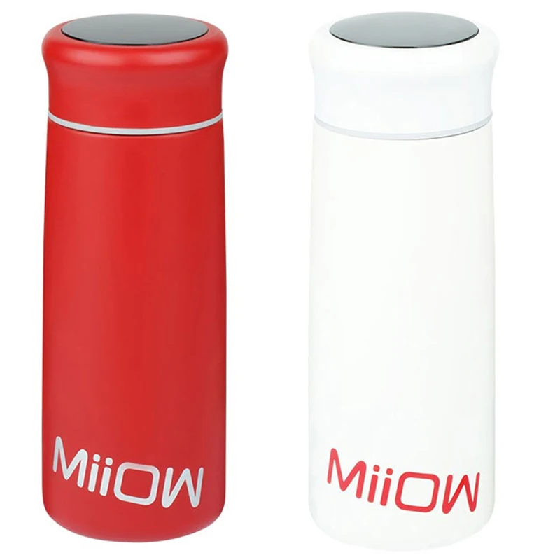 

Умный термос, чашка с дисплеем температуры, Изолированная бутылка для воды из нержавеющей стали, зимний термос для рук, рождественские пода...