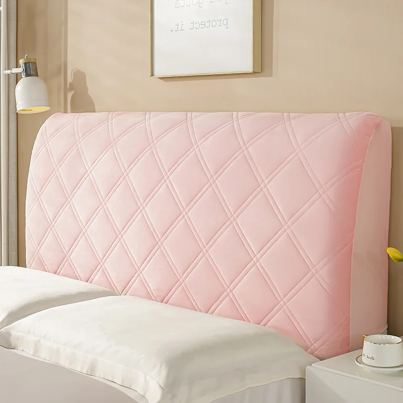 

Universal Quilted Thickened Bed Head Cover Single-sided Velvet Headboard Cover All-inclusive Dustproof Bed Back Protector