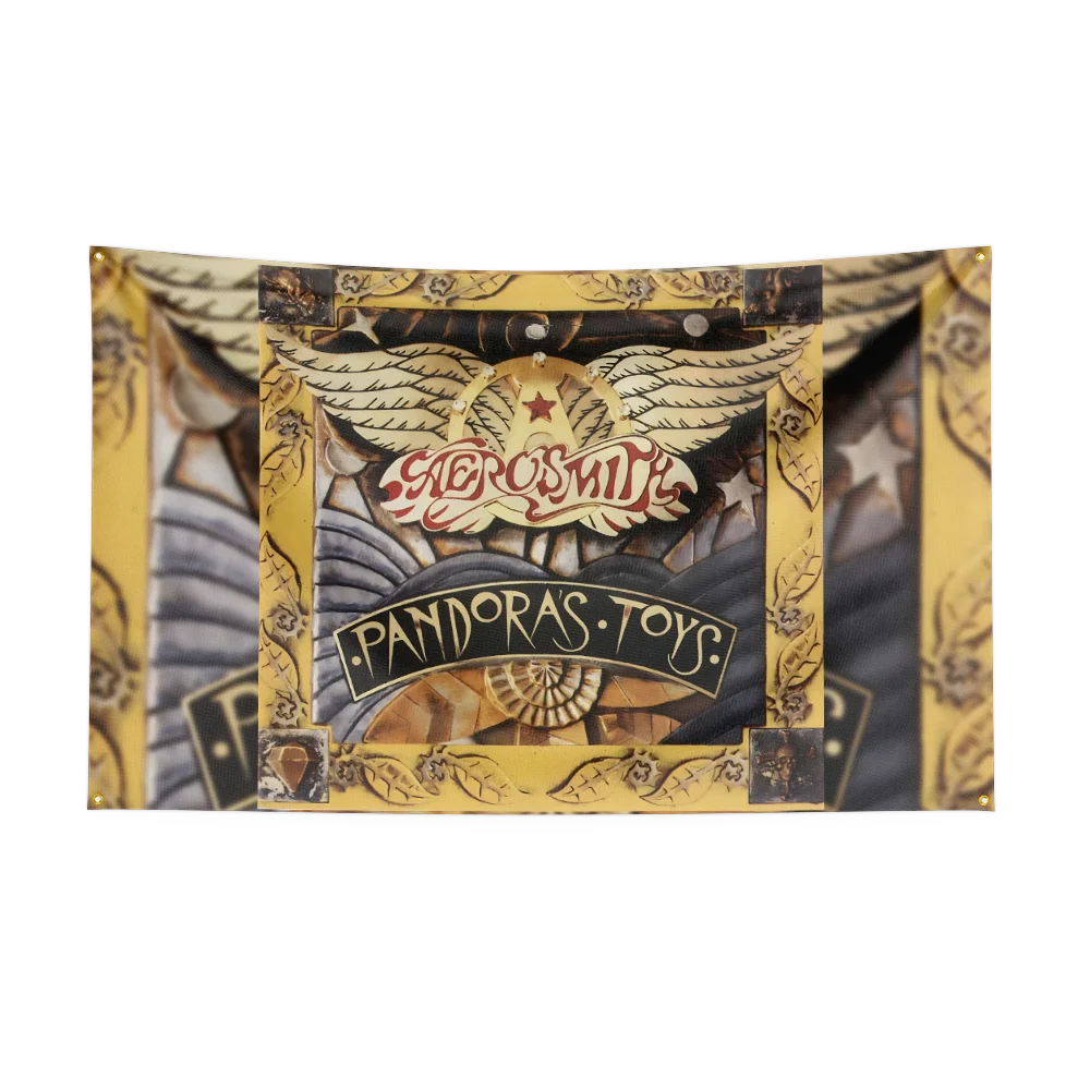 Фото Флаг группы Heavy Rock Band A-Aerosmiths, 3x5 футов, полиэстер, цифровая печать, баннер для декора спальни, настенный декор, уличный гобелен, украшение №3