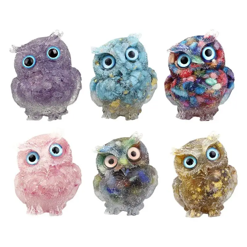 

Crystal Owl Tabletop Ornament Realistic Appearance Crystal Owl Crystal Animals Tabletop Ornament Home Decoration Living For Home