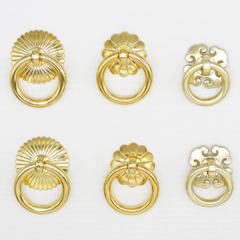 Ручка для ящика MARUAT в античном стиле ручки из цинкового сплава золотого цвета