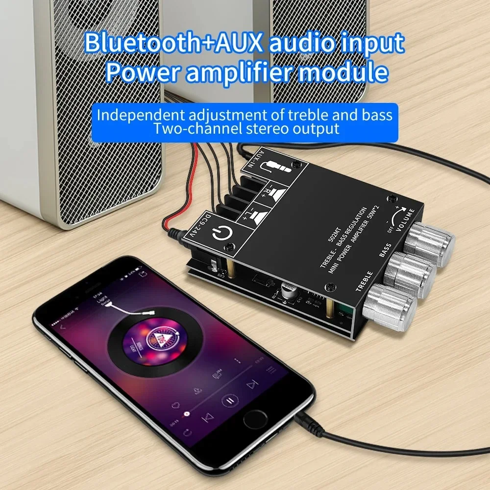 ICANING ЗК-502MT Bluetooth усилитель 2x50 Вт