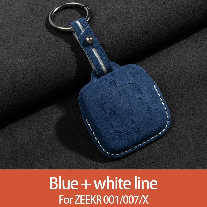 

Для 2023 2024 Zeekr 001 X 007, замшевый чехол для дистанционного ключа из алькантары, защитный чехол для ключей, аксессуары, кожаный, 4 кнопки