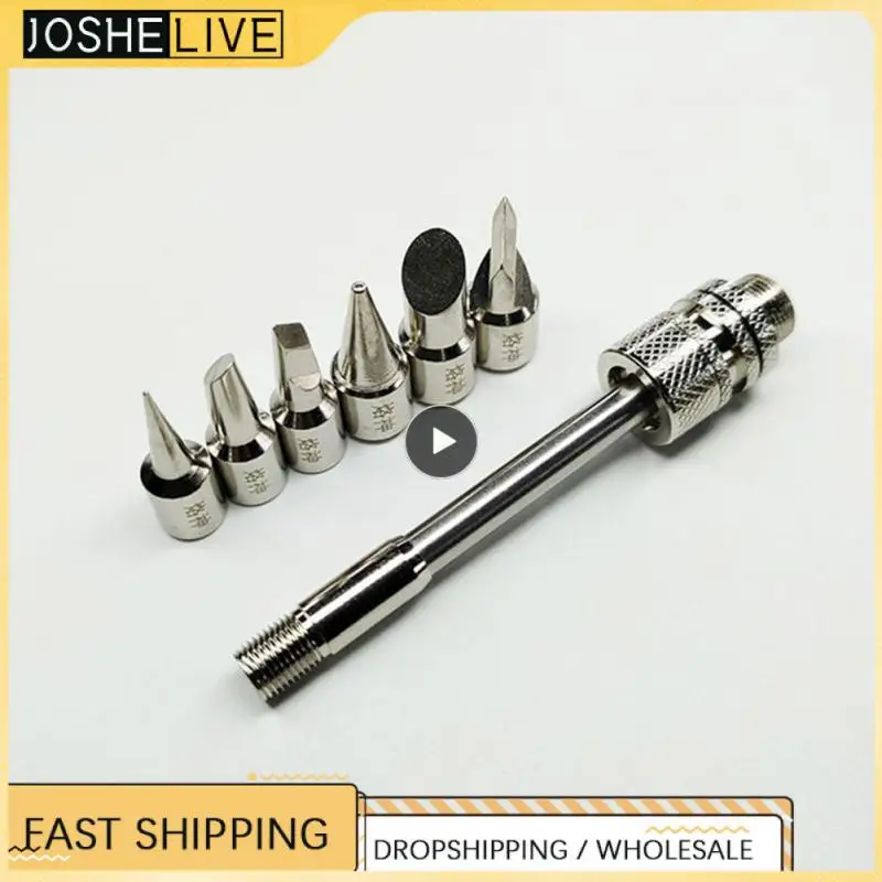 

High-power Soldering Iron Tip Cutter Head Lead-free Soldering Head Three-in-one Multi-nozzle Copper Interface Soldering Iron Tip